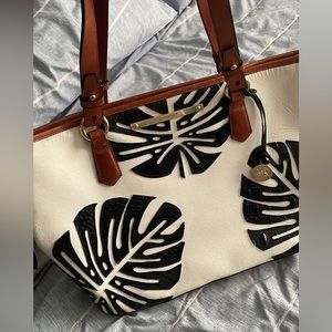 Brahmin Palm leaf tote